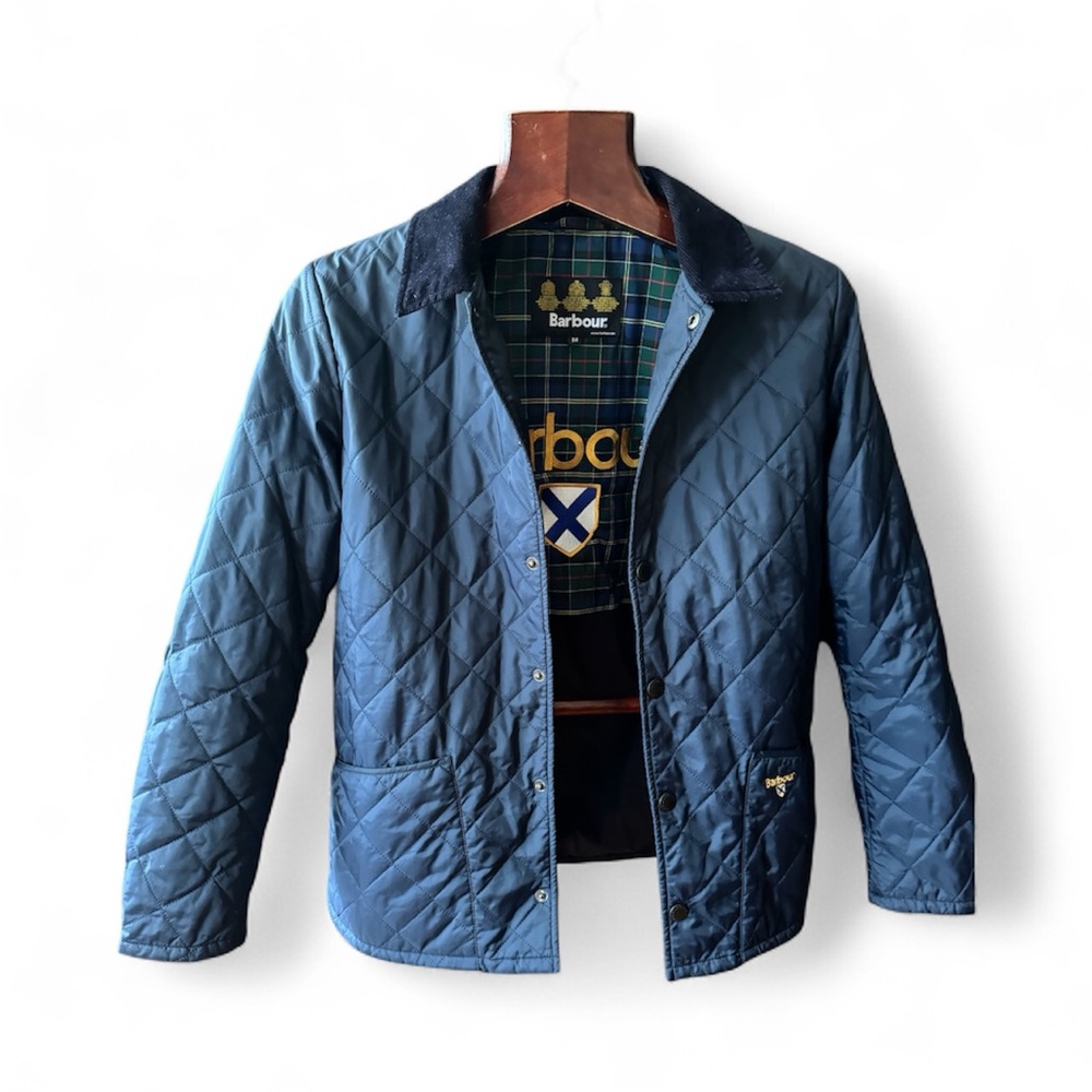 Barbour limited edition 3 crowns Navy Quilted women Jacket size M like new